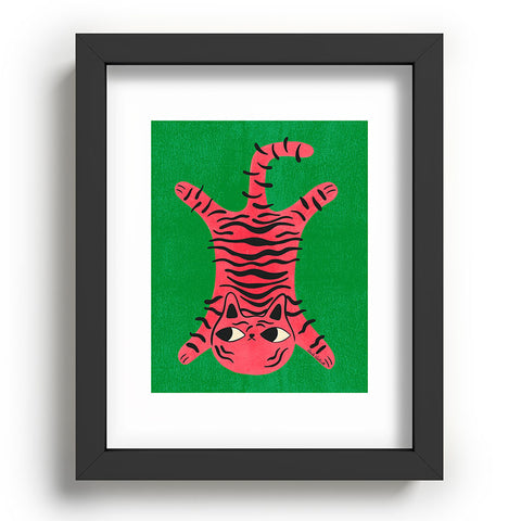Carrie Cantwell Silly Cat Rug Recessed Framing Rectangle