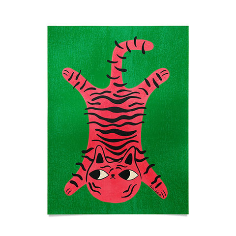 Carrie Cantwell Silly Cat Rug Poster