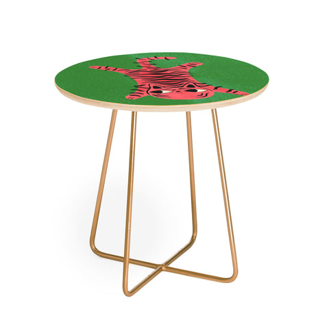 Carrie Cantwell Silly Cat Rug Round Side Table
