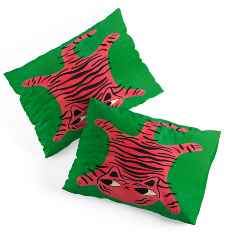 Carrie Cantwell Silly Cat Rug Pillow Shams