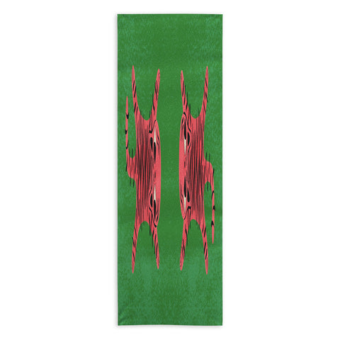 Carrie Cantwell Silly Cat Rug Yoga Towel