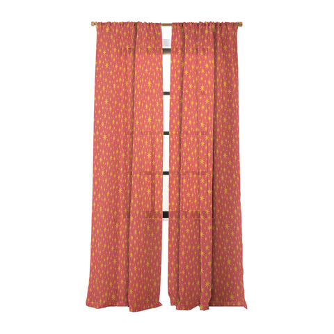 Carrie Cantwell Sparkling Stars Sheer Window Curtain