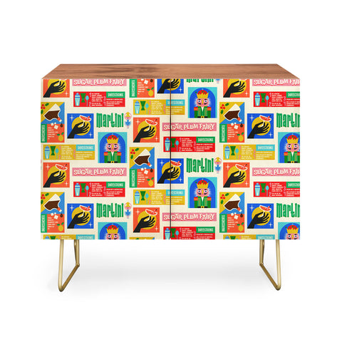 Carrie Cantwell Sugar Plum Fairy Martini Credenza