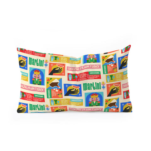 Carrie Cantwell Sugar Plum Fairy Martini Oblong Throw Pillow