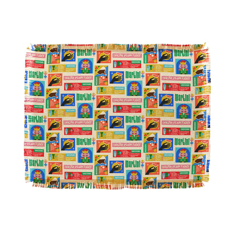 Carrie Cantwell Sugar Plum Fairy Martini Throw Blanket