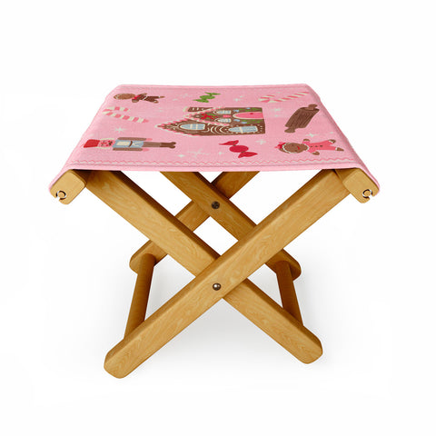 Carrie Cantwell Sweet Christmas Holidays Folding Stool