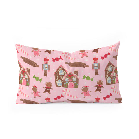 Carrie Cantwell Sweet Christmas Holidays Oblong Throw Pillow
