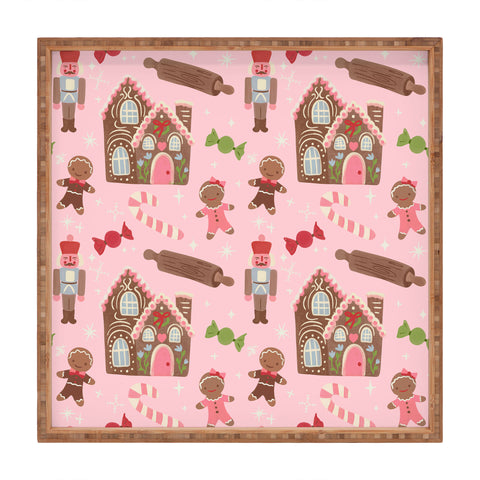 Carrie Cantwell Sweet Christmas Holidays Square Tray