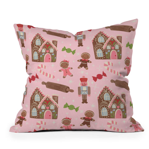 Carrie Cantwell Sweet Christmas Holidays Outdoor Throw Pillow