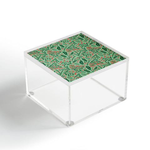 Carrie Cantwell Winter Holiday Floral Acrylic Box