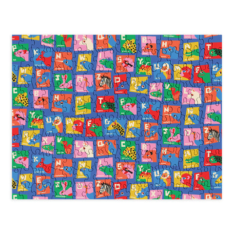 carriecantwell Animal Alphabet Blue Puzzle