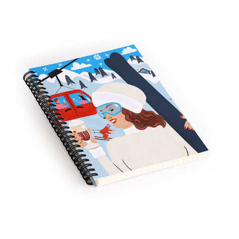 carriecantwell Apres Ski Spiral Notebook