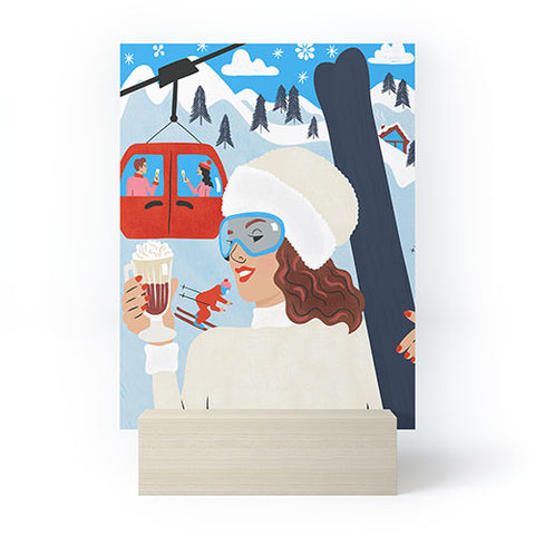 carriecantwell Apres Ski Mini Art Print