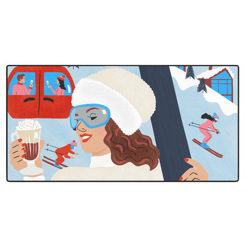carriecantwell Apres Ski Desk Mat