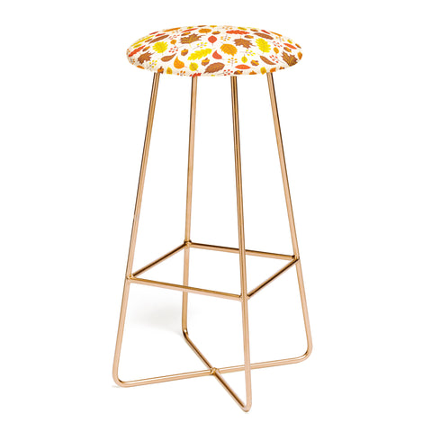carriecantwell Autumn Leaves I Bar Stool