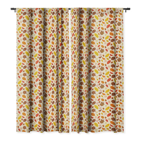 carriecantwell Autumn Leaves I Blackout Window Curtain