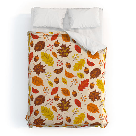 carriecantwell Autumn Leaves I Duvet Cover