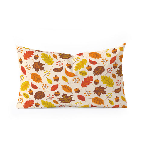 carriecantwell Autumn Leaves I Oblong Throw Pillow