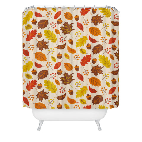 carriecantwell Autumn Leaves I Shower Curtain