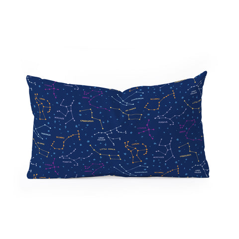 carriecantwell Constellations I Oblong Throw Pillow