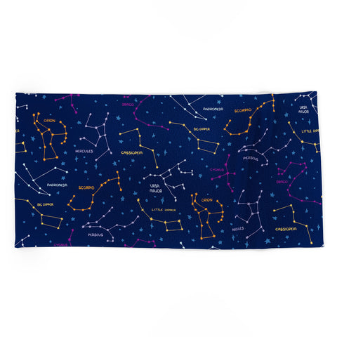 carriecantwell Constellations I Beach Towel