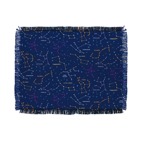 carriecantwell Constellations I Throw Blanket