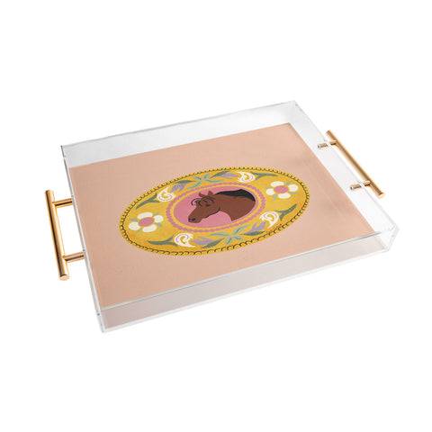 carriecantwell Cowgirl Belt Buckle Acrylic Tray