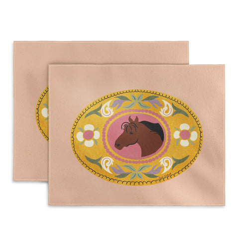carriecantwell Cowgirl Belt Buckle Placemat