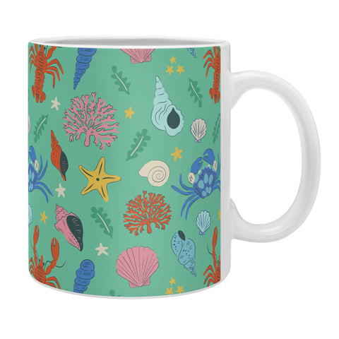 carriecantwell Crustaceans Seashells Coffee Mug