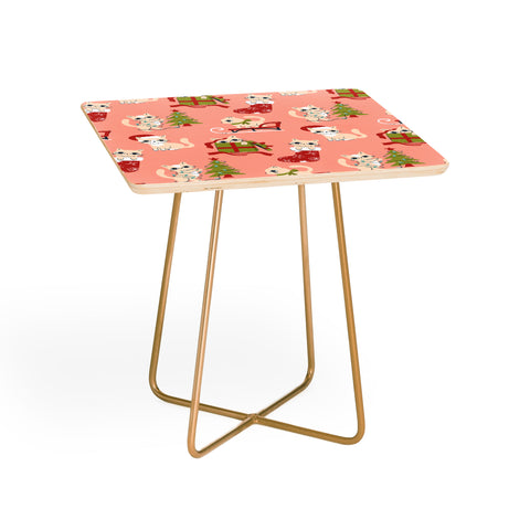 carriecantwell Cute Christmas Cats Side Table
