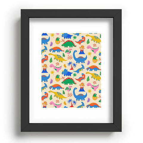 carriecantwell Dinomite Dinosaurs Recessed Framing Rectangle