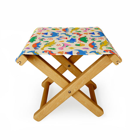 carriecantwell Dinomite Dinosaurs Folding Stool