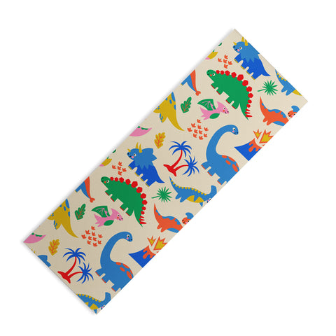 carriecantwell Dinomite Dinosaurs Yoga Mat
