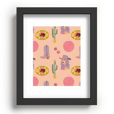 carriecantwell Disco Cowgirl Recessed Framing Rectangle