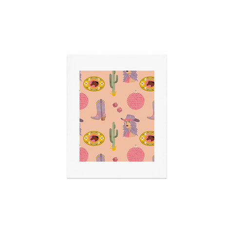 carriecantwell Disco Cowgirl Art Print