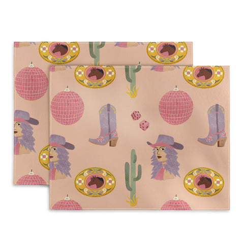 carriecantwell Disco Cowgirl Placemat