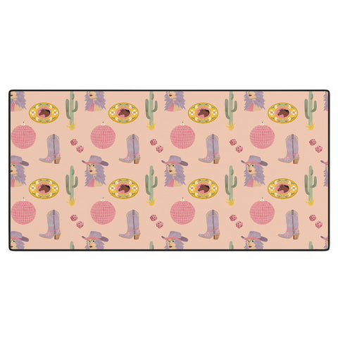 carriecantwell Disco Cowgirl Desk Mat