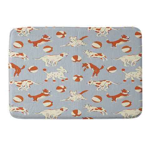 carriecantwell Dog Days Memory Foam Bath Mat