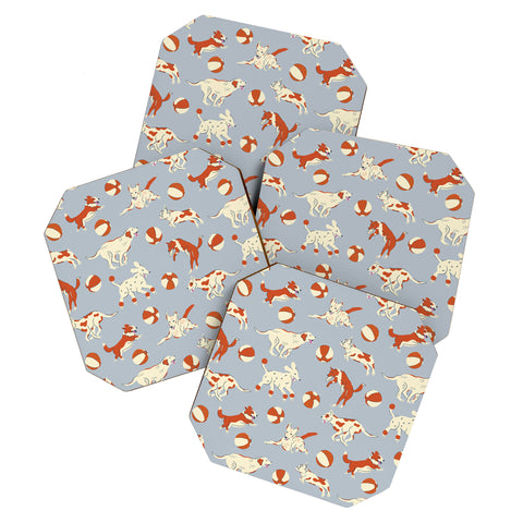 carriecantwell Dog Days Coaster Set