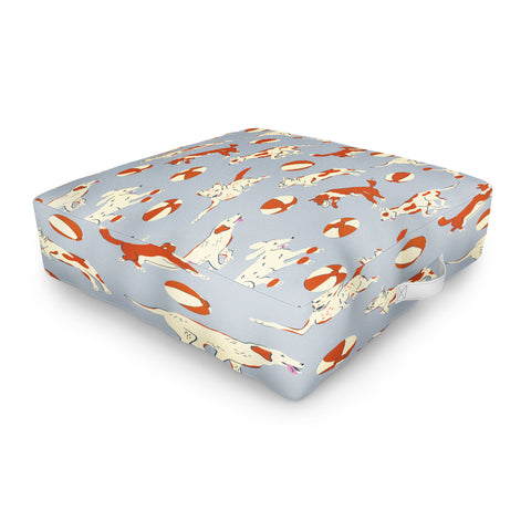 carriecantwell Dog Days Outdoor Floor Cushion