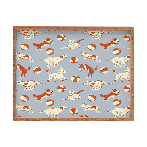 carriecantwell Dog Days Rectangular Tray