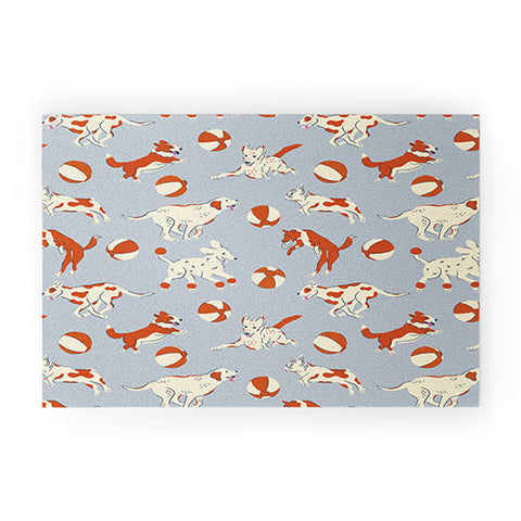 carriecantwell Dog Days Welcome Mat
