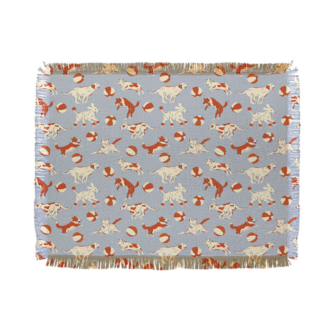 carriecantwell Dog Days Throw Blanket
