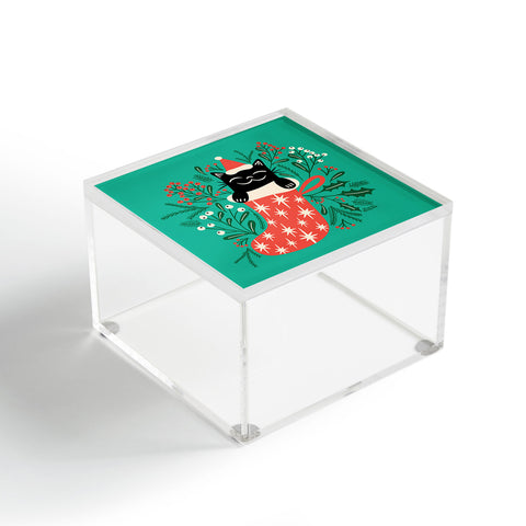 carriecantwell Festive Feline Acrylic Box