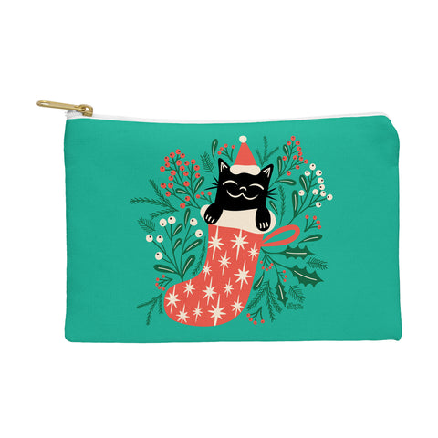 carriecantwell Festive Feline Pouch