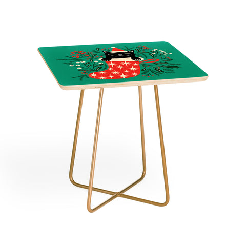 carriecantwell Festive Feline Side Table