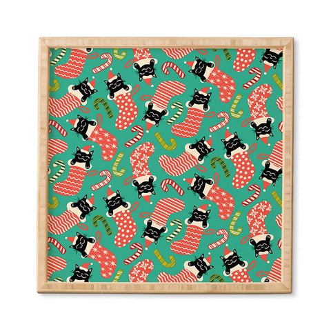 carriecantwell Festive Felines Framed Wall Art