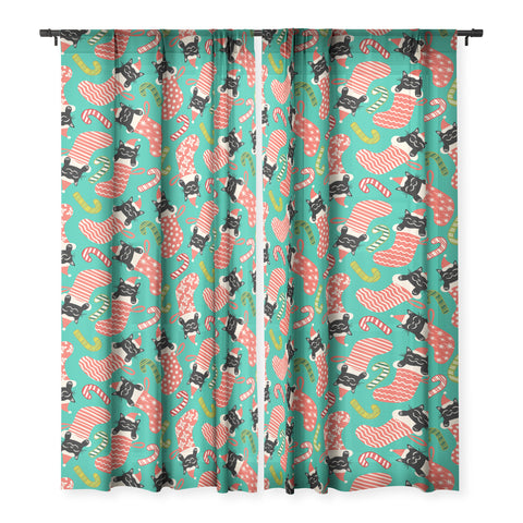 carriecantwell Festive Felines Sheer Non Repeat