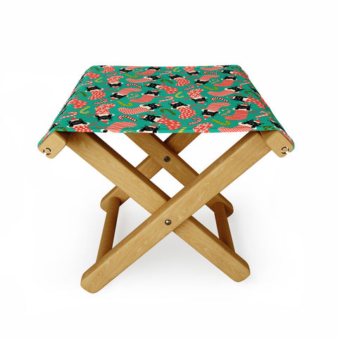 carriecantwell Festive Felines Folding Stool