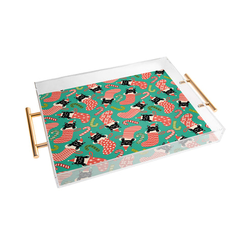 carriecantwell Festive Felines Acrylic Tray